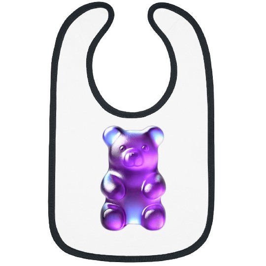 Bear Pet Purple Gummy Bear Bibs