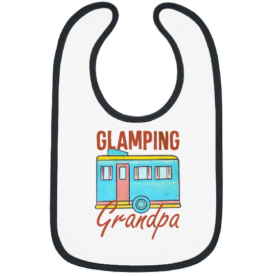 Glamping Grandpa Glamper Luxury Car Camping Grandparents Bibs