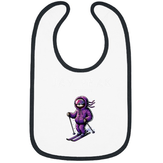 Sloth Pet Jay Peak Vermont Cool and Funny Skis Sloth Bibs
