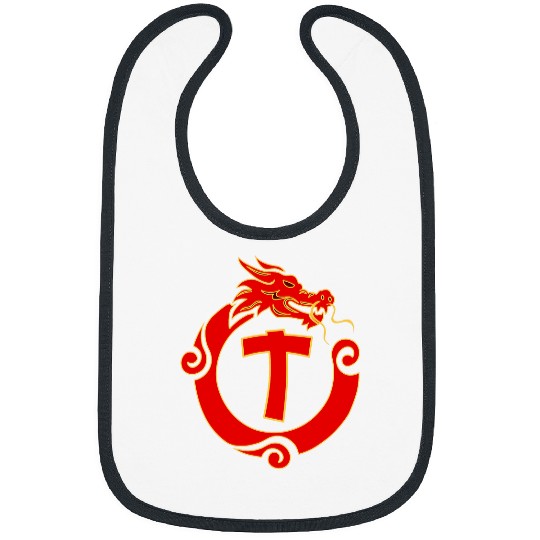 Dragon Pet Chinese New Year Dragon Monogram T Bibs