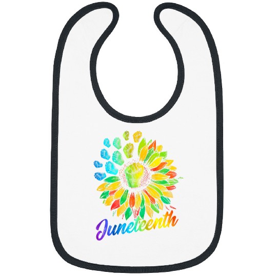 Juneteenth Freedom 1865 Sunflower Black History Pride Bibs