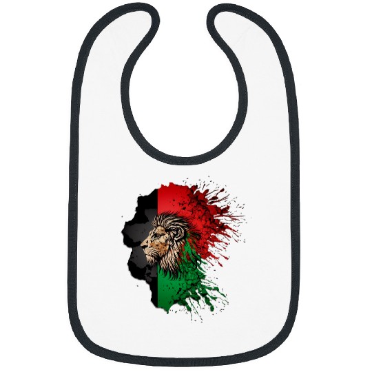 Lion Pet Afghanistan Flag Lion frees Afghanistan 8 Bibs