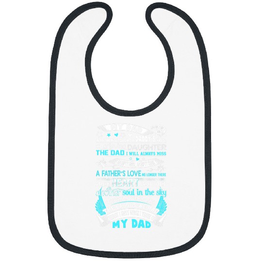 dad wing is my guardian angel loving memorial day men women Bibs