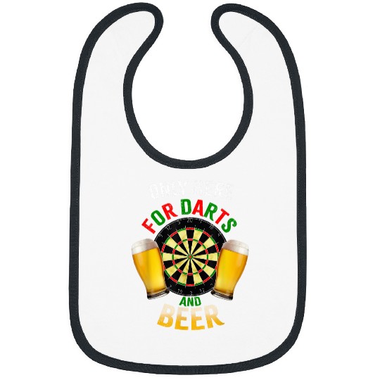 Beer Fun Only Here for Darts and Beer Dart Team Club Players Fans Bibs