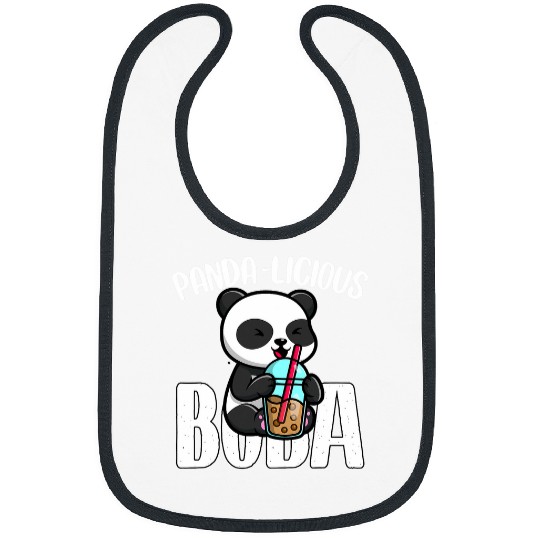 Panda Pet Tea Boba Bubble Tea Milk Tea Pearls Kawaii Anime Bear 1 Bibs
