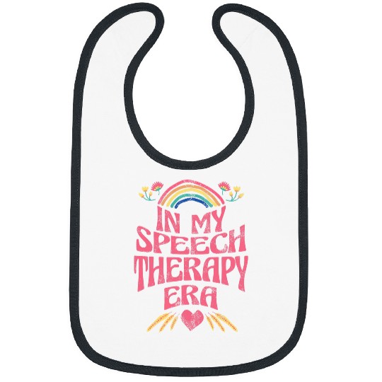 Retro In My Speech Therapy Era Funny Speech Therapist Bibs