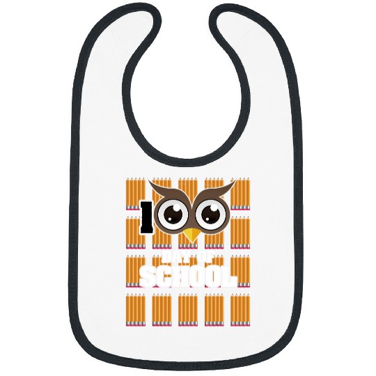 Owl Pet 100th Day of School Owl Elementary Teacher Student Kid Bibs