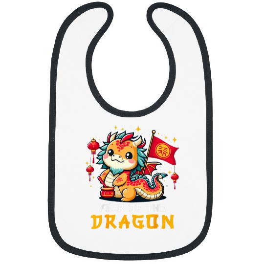 Dragon Pet Chinese New Year Kids Year of The Dragon Bibs