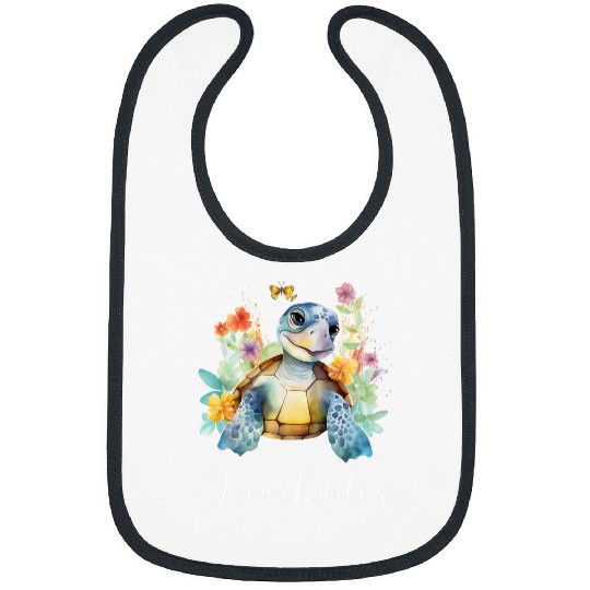 Turtle Pet Barbados Vacation Tropical Turtle Bibs