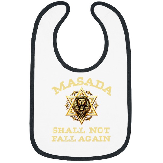 Lion Pet Masada Shall Not Fall Again Lion Judah Star Of David Israel Bibs