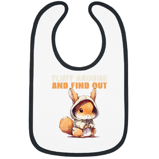 Squirrel Pet Fluff Around And FindOut Cute fed up Squirrel Bibs