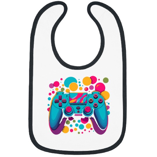 Dot Day Polka Dots Dotted Gaming Kids Boys Youths video game Bibs