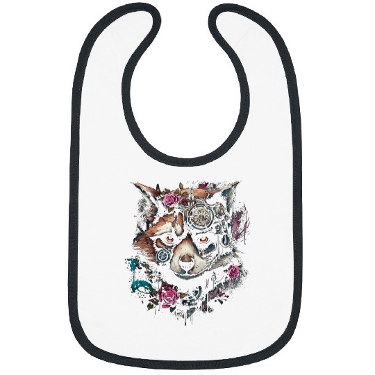 Raccoon Pet Flowers Robot Animal Raccoon Bibs