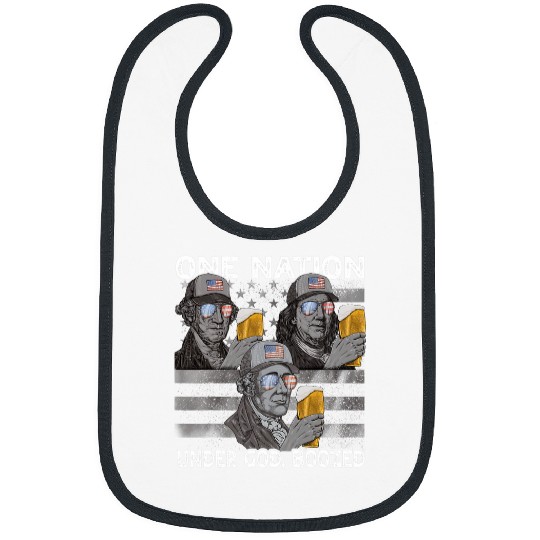 Beer Fun One Nation under God Boozed Presidents 4th of July Beer Men Bibs