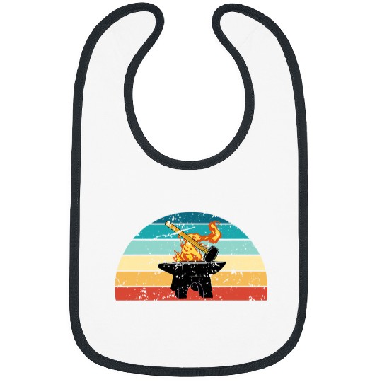 Blacksmith Job Blacksmithing Sunset Men Women distressed Sunrise Bibs