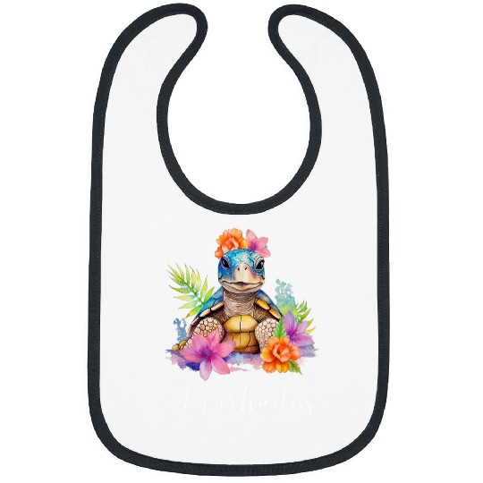 Turtle Pet Barbados Vacation Tropical Turtle 1 Bibs