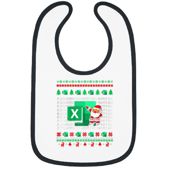 Excel REF Error Spreadsheet CPA Accountant Christmas Sweater Bibs