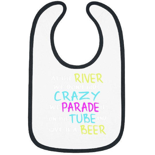 Beer Fun Drinking River Rafting Hilarious River Rat Gift 24 Bibs