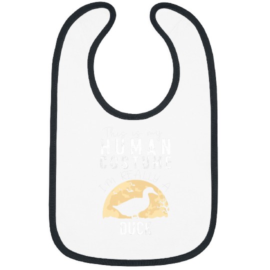 Duck Pet Halloween Human Costume Duck Creepy Horror Bibs