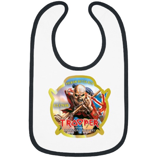 Beer Fun Iron Maiden Trooper Beer Label Colors Bibs