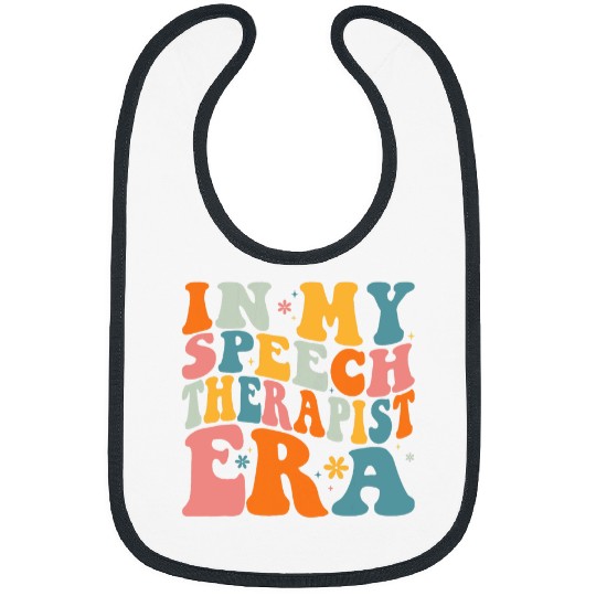 Retro In My Speech Therapist Era SLP Therapists Teacher Bibs