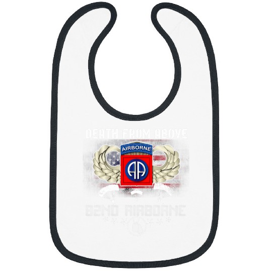 Death From Above 82nd Airborne Division Paratrooper Flag Bibs