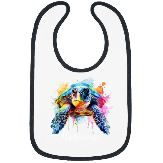 Turtle Pet Bahamas Tie Dye Turtle Souvenir Bahamas 1 Bibs