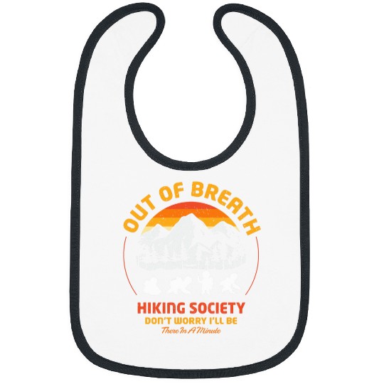 Sloth Pet Retro vintages Out Of Breath Hiking Society Bibs