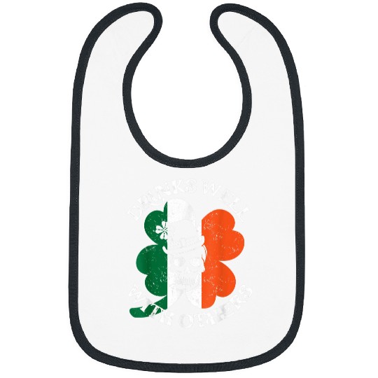 Beer Fun Drinks Well With Others Funny St Patrick s Day Drinking Beer Bibs