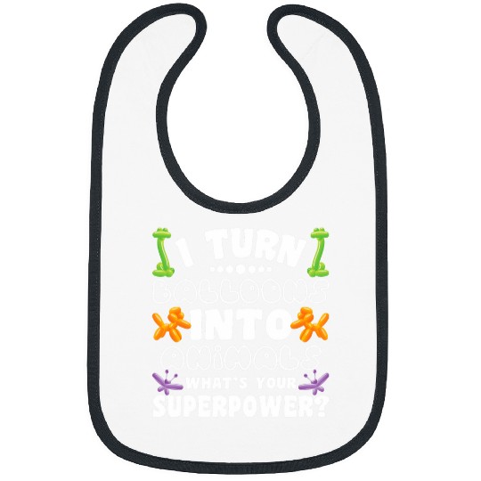 I Turn Balloons Into Animals Balloon Artist Twister Bibs