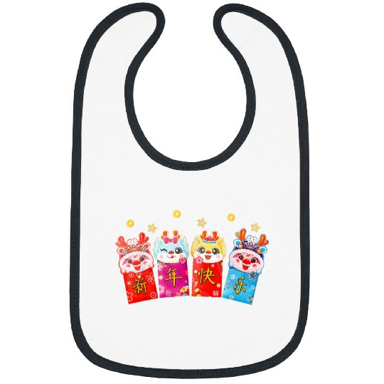 Dragon Pet Chinese New Year Red Envelopes Dragon Lunar New Year Bibs
