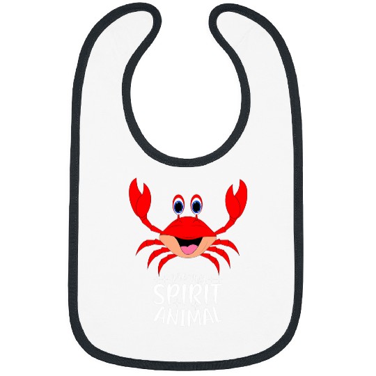 Crab Are My Spirit Animal I Hermit Crab I Kids Crab Bibs