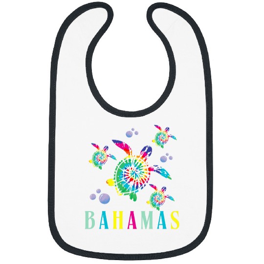 Turtle Pet Bahamas Tie Dye Turtle Souvenir Bahamas 4 Bibs