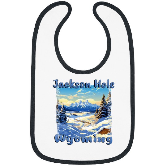 Jackson Hole Wyoming Winter Sports Landscape Snowboard Ski Bibs