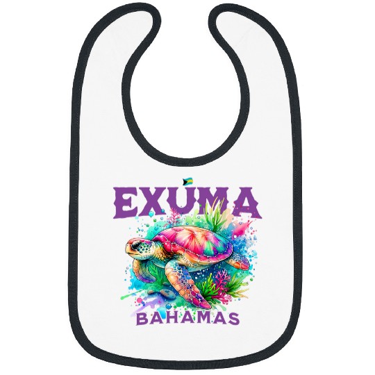 Turtle Pet Bahamas Souvenir Exuma Bahamas Cruise Sea Turtle Tourist Bibs