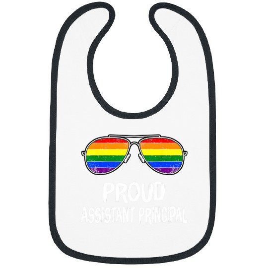 LGBT Teacher Proud Assistant Principal LGBT Sunglasses FUNNY Bibs