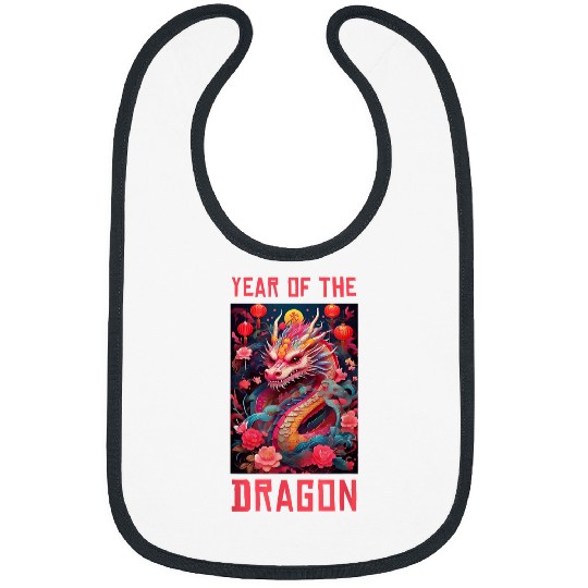 Dragon Pet Chinese New Year of the Dragon 4 Bibs