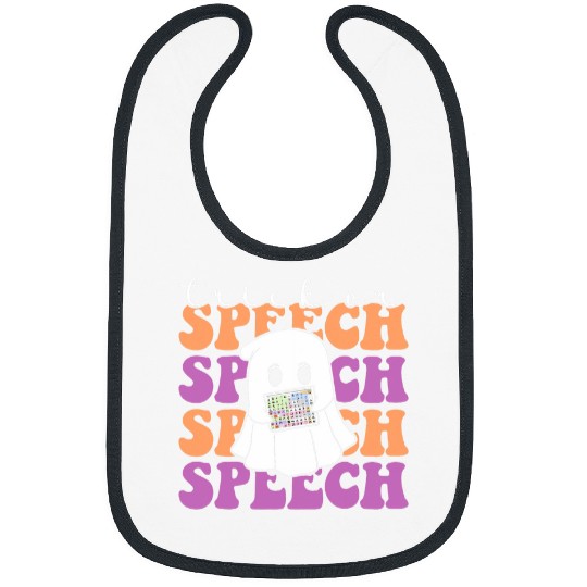 Retro Trick or Speech Halloween Speech Therapy Slp Halloween Bibs