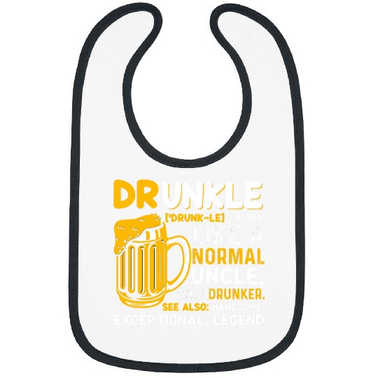 Beer Fun druncle saying drunk beer drinking uncle Bibs