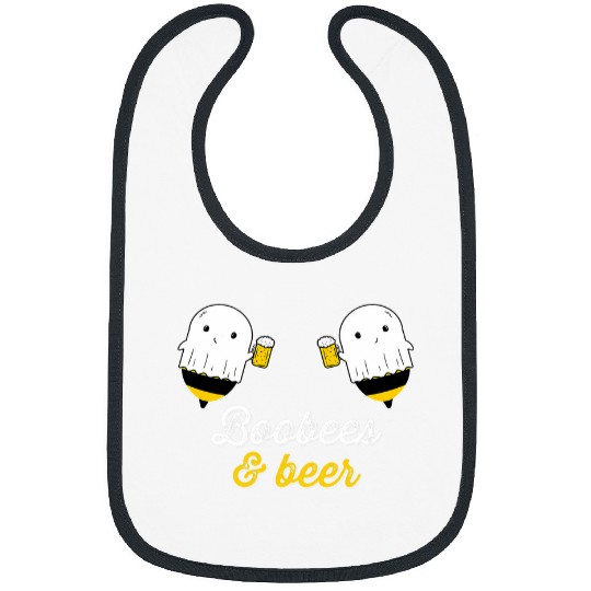 Beer Fun Boo Bees Halloween Costume Cute ghosts drinking Beer Funny 6 Bibs