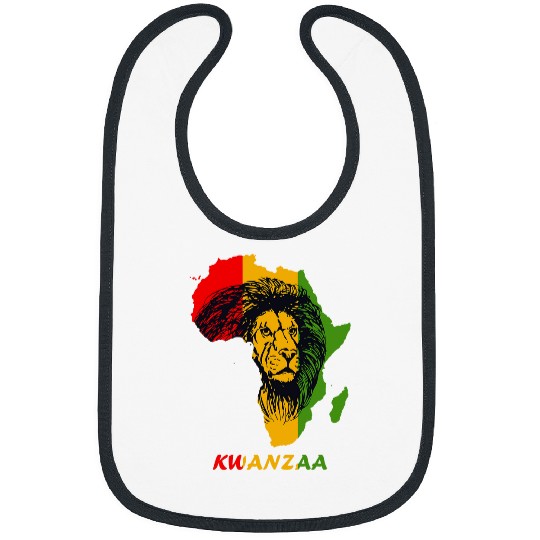 Lion Pet African Lion King of Kings Kwanzaa Essential Black Month Bibs