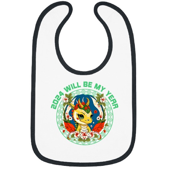 Dragon Pet Emerald Green lucky chinese new year of the dragon Bibs
