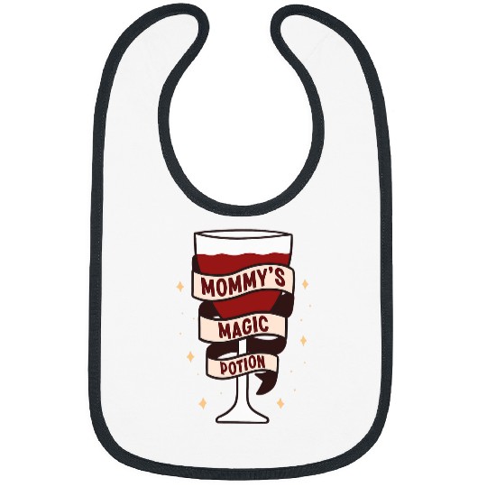 Wines Fun Mommys Magic Potion Funny Red Wines Halloween Witch Potion Bibs