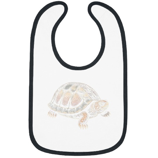 Turtle Pet Box Turtle Graphic Art Design For Women And Men Bibs