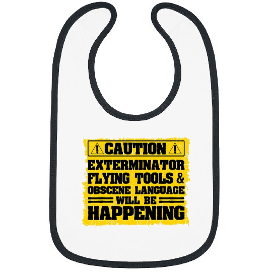 Exterminator Pest Control Eradicator Terminator Flying Tools Bibs