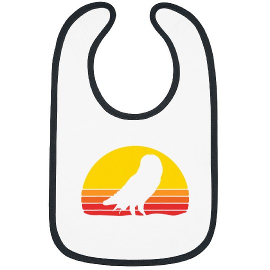 Owl Pet Retro Birds Of Prey Bird Watching Ornithologist Bibs