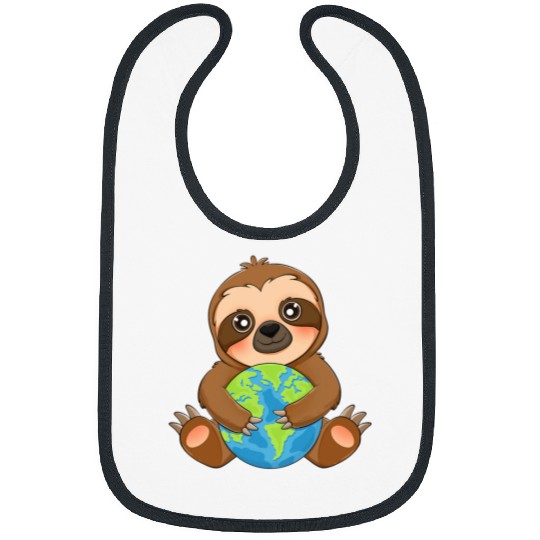 Sloth Pet Love Earth Day Sloth Mother Environment Womens Girls Bibs