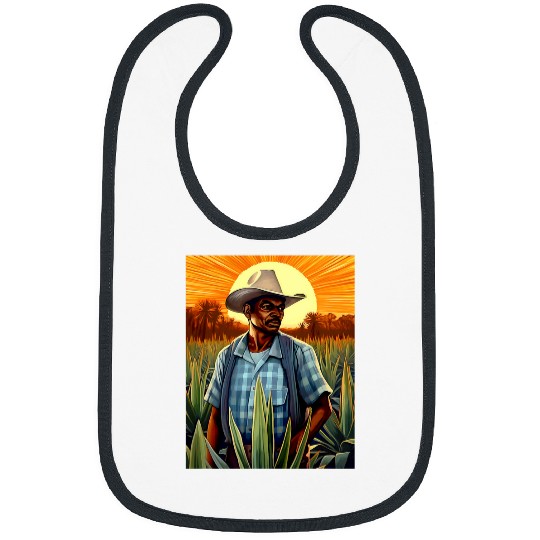 Wines Fun Agave Farmer Campesino Agave Plants Mexican Tequila Farm Bibs