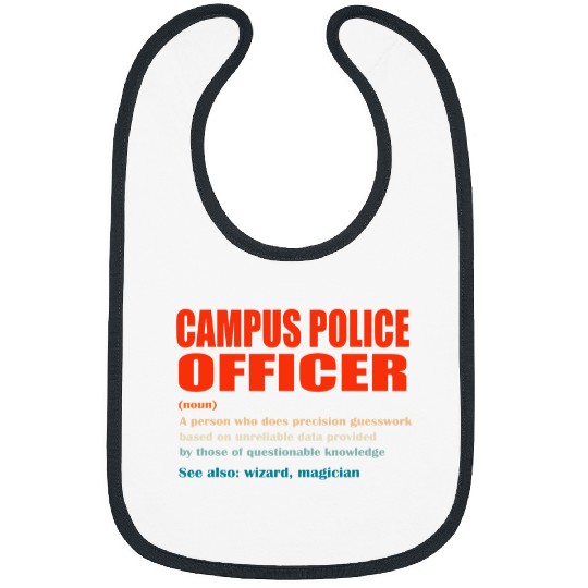 Police Job Campus Police Officer vintages Definition Wizard Magician Bibs