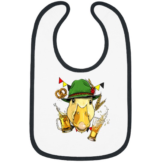 Beer Fun Duck Germany Oktoberfest Party Beer Fest Duck Lover Farmer Bibs